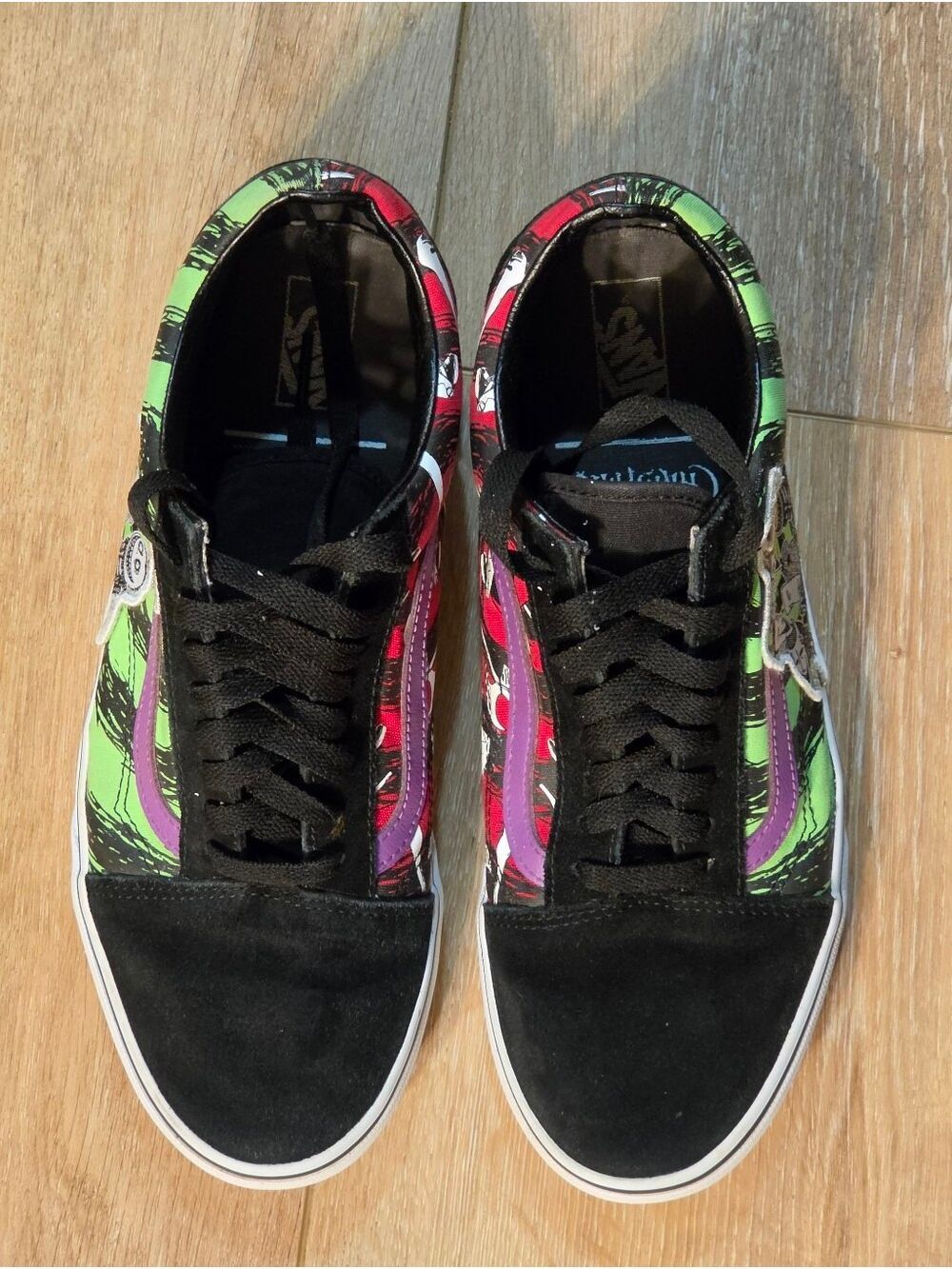 Vans Old Skool Nightmare Before Christmas Lock Shock Barrel Men 10 Women 11.5 - Picture 2 of 10